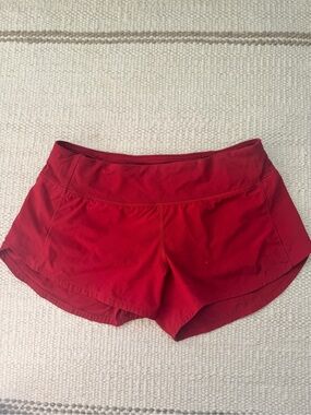 Women’s Red Athletic Shorts